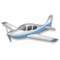 Small Airplane emoji on LG